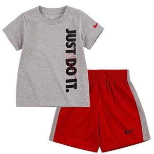 Nike boys Just Do It shorts set